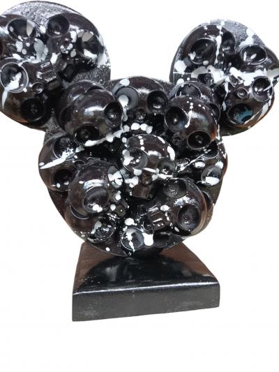 VL - Mickey Skull - Résine Peinte 2