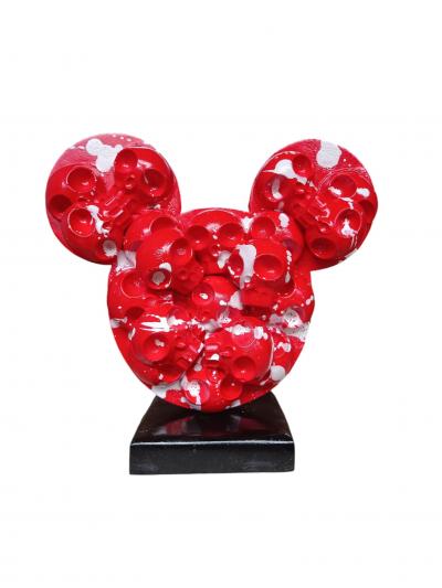 VL - Mickey Skull - Résine Peinte 2