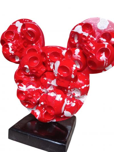 VL - Mickey Skull - Résine Peinte 2