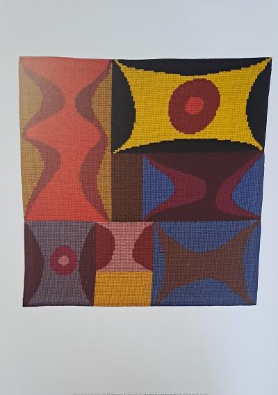 Sophie Taeuber-Arp (d’après) - Formes élémentaires : Composition verticale et horizontale, 1917- Tirage d’art de luxe 2