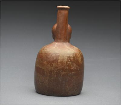 Équateur, 1000 - 500 av J.-C, Culture Chorrera, Vase rituel anthropomorphe, Céramique vernissée 2
