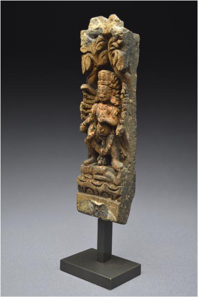 Népal, XVIème - XVIIème siècle, Sculpture de Shiva en bois sous sa forme courroucée Bhairava 2