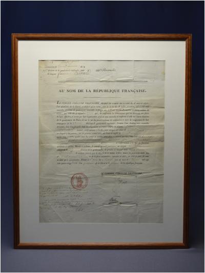 Révolution Française, Document du Conseil Exécutif Provisoire de Paris, Daté du 9 janvier 1793 2