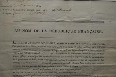 Révolution Française, Document du Conseil Exécutif Provisoire de Paris, Daté du 9 janvier 1793 2