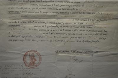 Révolution Française, Document du Conseil Exécutif Provisoire de Paris, Daté du 9 janvier 1793 2
