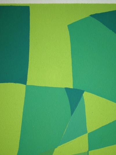 Cicéron DIAS (d'après) - Composition abstraite, 1952 - Pochoir en couleurs gouache 2