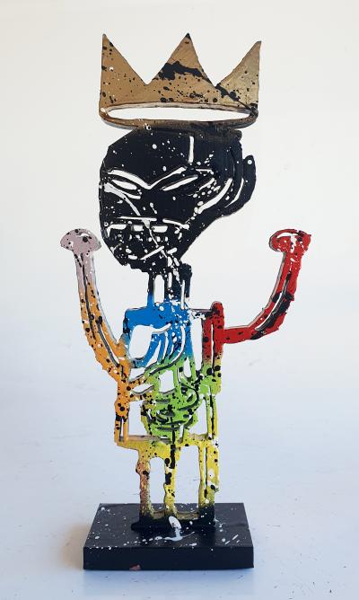 SPACO - King Basquiat , 2025 - Sculpture pop street art 2