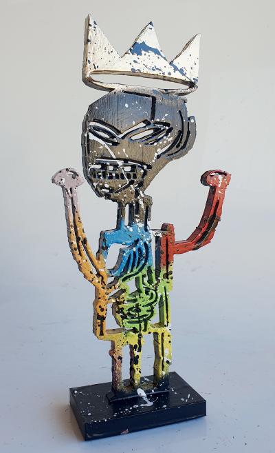 SPACO - King Basquiat , 2025 - Sculpture pop street art 2