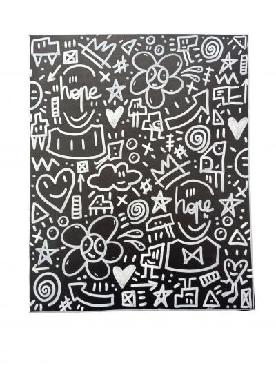 Mr Hope - Les pensées de Mr.Hope - Acrylique sur toile 2