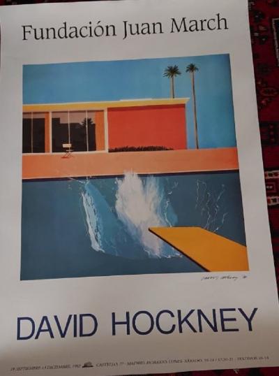David Hockney (d’après) - Fondation Juan March - Affiche d’exposition 2