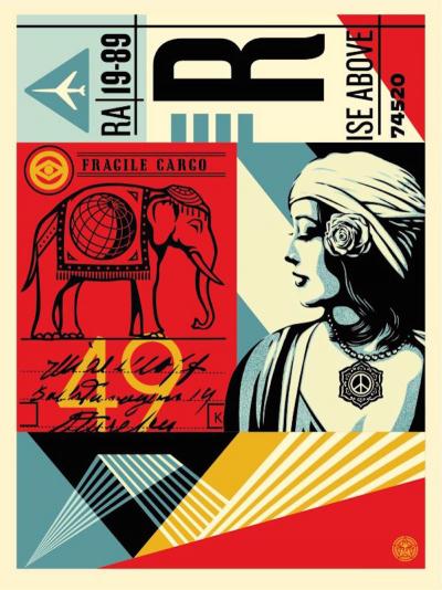 Shepard FAIREY (Obey) - Fragile Cargo, 2022 - hand signed and numbered screen print 2