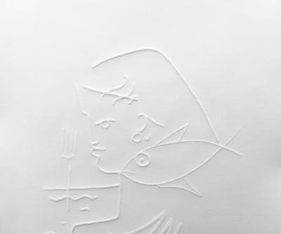 Jean COCTEAU (d’après) - Sans-titre, Circa 1960, Gaufrage original 2
