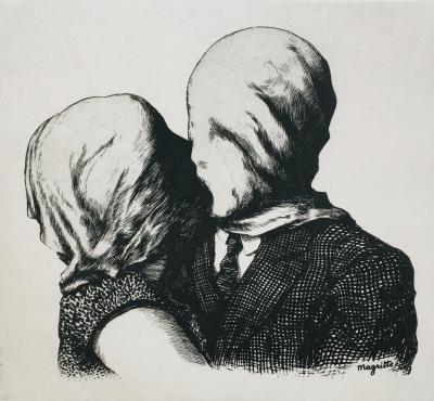 René MAGRITTE (d’après) - Les amants, 1928, Eau-forte originale signée 2