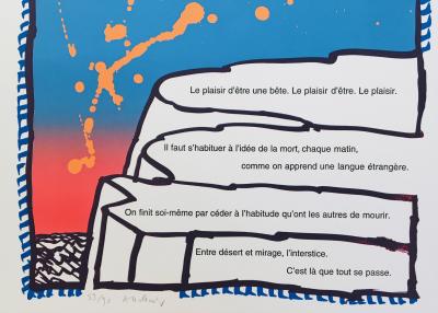 Pierre ALECHINSKY - Ainsi ne soit-il pas, 1986 - Lithographie et eau-forte originale signée au crayon 2