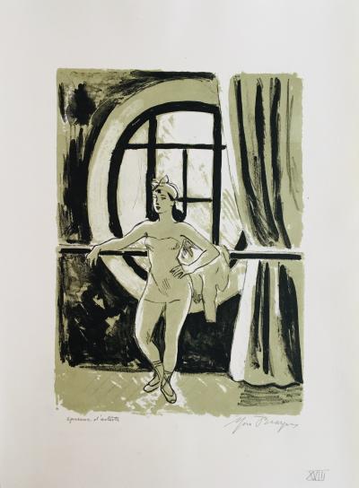 Yves BRAYER - Danseuse à la rotonde, 1969 - Lithographie signée au crayon 2