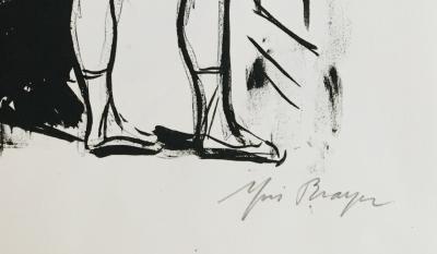 Yves BRAYER - Danseuse à la rotonde, 1969 - Lithographie signée au crayon 2