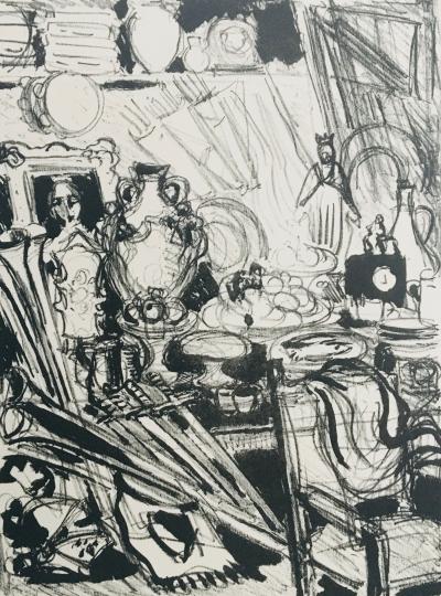 Yves BRAYER - Le magasin aux accessoires, 1969 - Lithographie signée au crayon 2