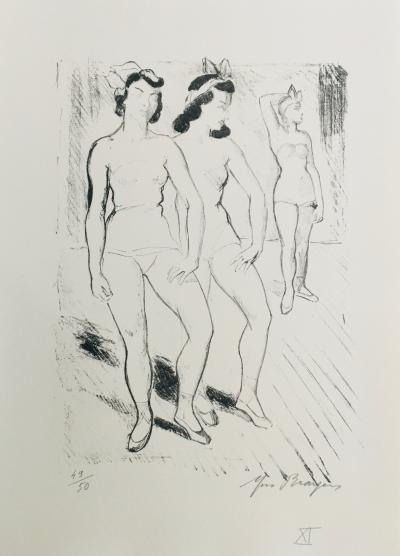 Yves BRAYER - Figures de ballet, 1969 - Lithographie signée au crayon 2