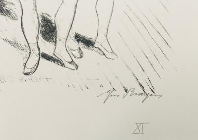 Yves BRAYER - Figures de ballet, 1969 - Lithographie signée au crayon 2