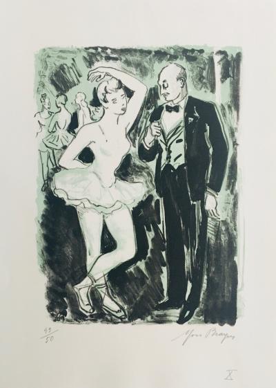 Yves BRAYER - L’abonné dans les coulisses, 1969 - Lithographie signée au crayon 2