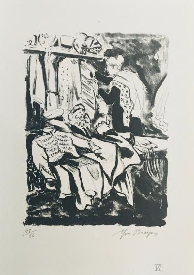 Yves BRAYER - L’atelier des costumes, 1969 - Lithographie signée au crayon 2