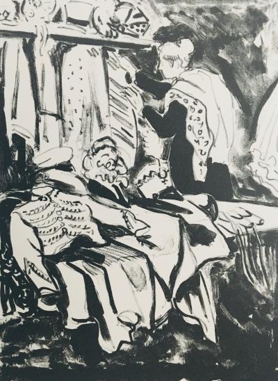 Yves BRAYER - L’atelier des costumes, 1969 - Lithographie signée au crayon 2