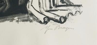 Yves BRAYER - L’essayage d’un costume, 1969 - Lithographie signée au crayon 2