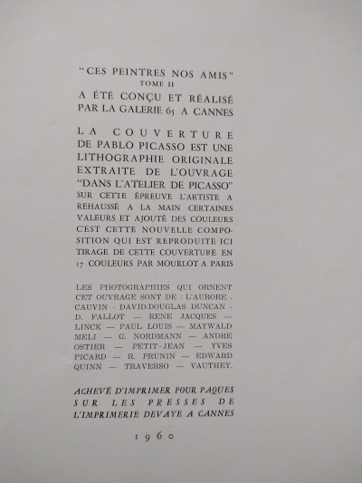 Pablo Picasso – L’atelier de Cannes (1960) – Buch auf Pergament mit Lithographie 2