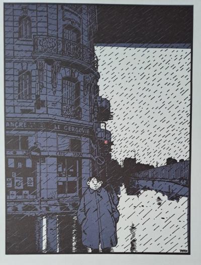 Jacques Tardi - Un soir sous la pluie - Impression d’art