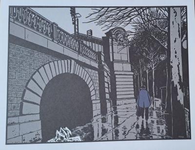 Jacques Tardi - Métro Corvisart - Impression d’art
