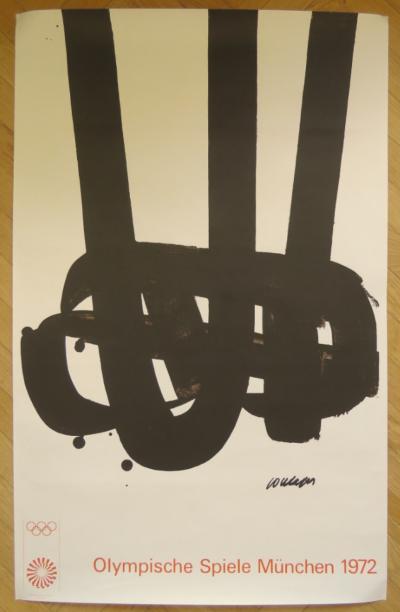 Pierre Soulages - Affiche originale - Jeux Olympiques de Munich - 1972 2