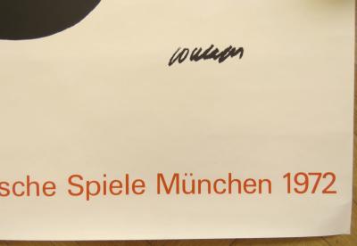 Pierre Soulages - Affiche originale - Jeux Olympiques de Munich - 1972 2