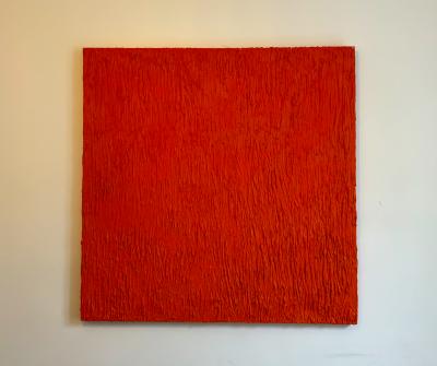 Bobby.J - Orange is the new White - Acrylique sur béton et toile 2