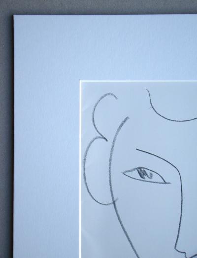 Henri MATISSE (d’après) - Visage, 1981 - Lithographie signée et datée 2