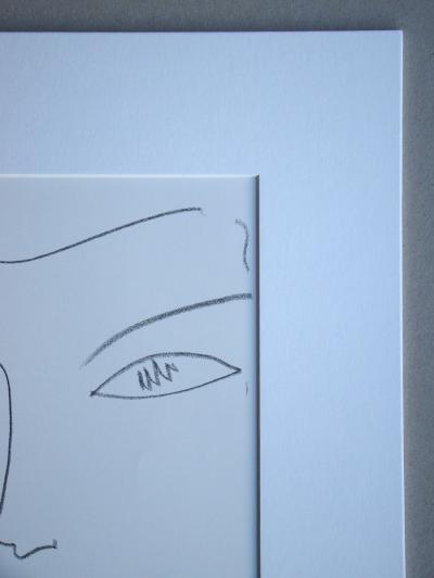 Henri MATISSE (d’après) - Visage, 1981 - Lithographie signée et datée 2