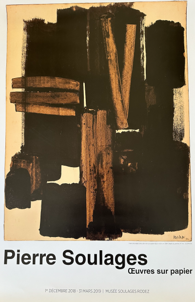 Affiche Pierre Soulages 2018 2