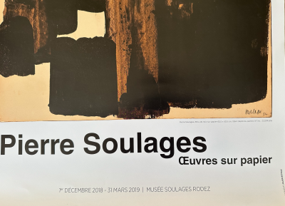 Affiche Pierre Soulages 2018 2