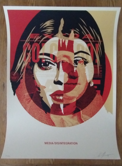 Shepard FAIREY (Obey) - Media Target 2016 Shepard Fairey Shepard Fairey, Sérigraphie signée et numérotée 2
