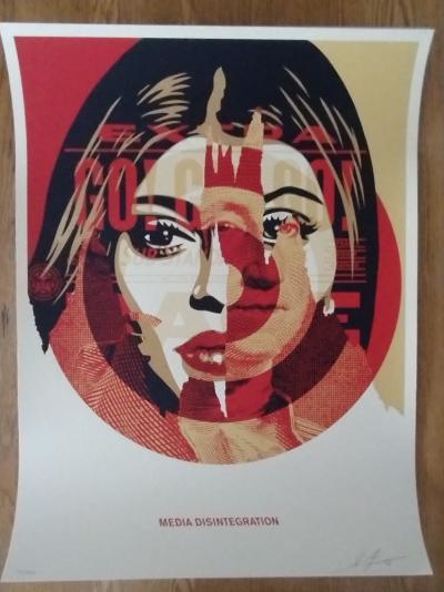 Shepard FAIREY (Obey) - Media Target 2016 Shepard Fairey Shepard Fairey, Sérigraphie signée et numérotée 2