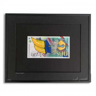 Cisco - MUTATION, 2024 - Acrylique sur billet 2