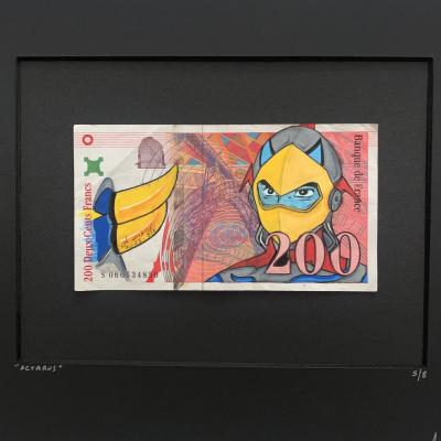 Cisco - ACTARUS, 2025 - Acrylique sur billet 2