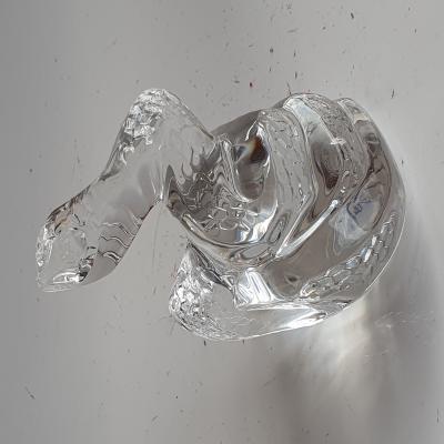Serpent COBRA en cristal de Baccarat France vers 1990 2
