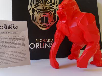 Richard Orlinski - Red Kong, 2024 - sculpture 2