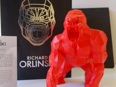 Richard Orlinski - Red Kong, 2024 - sculpture 2