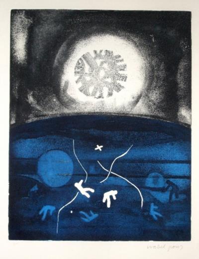 Isabel PONS - Composition 10, 1973 - Eau-forte et aquatinte 2