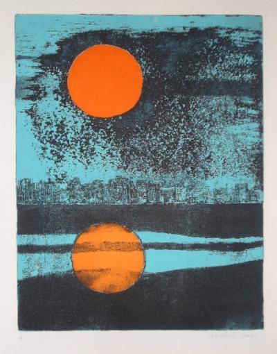 Isabel PONS - Composition 5, 1973 - Isabel PONS - Composition 11, 1973 - Eau-forte et aquatinte 2