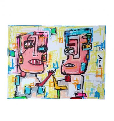 Volt - Nous deux - Acrylique, craie 2