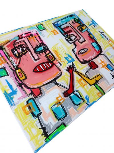 Volt - Nous deux - Acrylique, craie 2