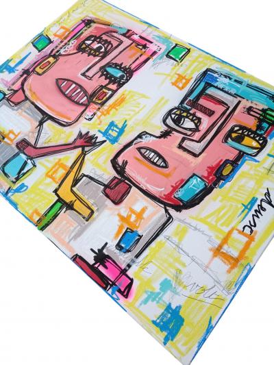 Volt - Nous deux - Acrylique, craie 2