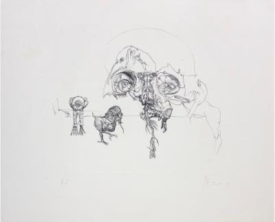 Miodrag Djuric (Dado) - Sans titre, 1968 - Lithographie originale 2